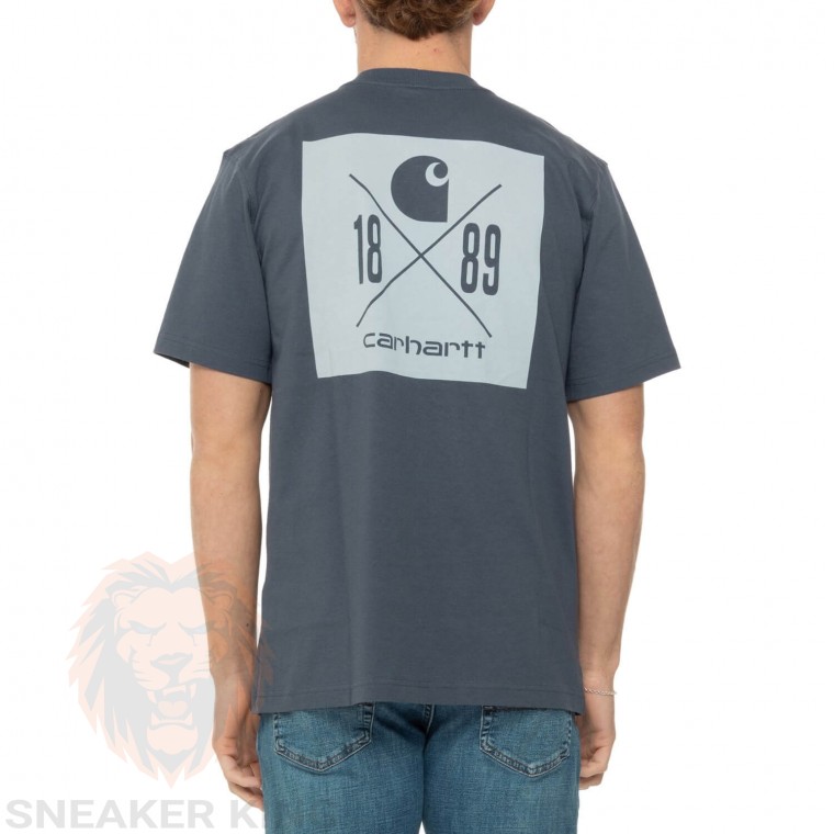 Футболка Carhartt Relaxed Fit Heavyweight Logo Graphic T-Shirt 106148-BLS